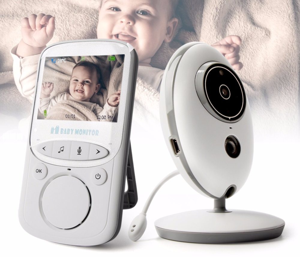 Moniteur Bebe Sans Fil Baby Monitor Audio Camera Infrarouge Ecran Lcd Berceuse Interphone Talkie Walkie