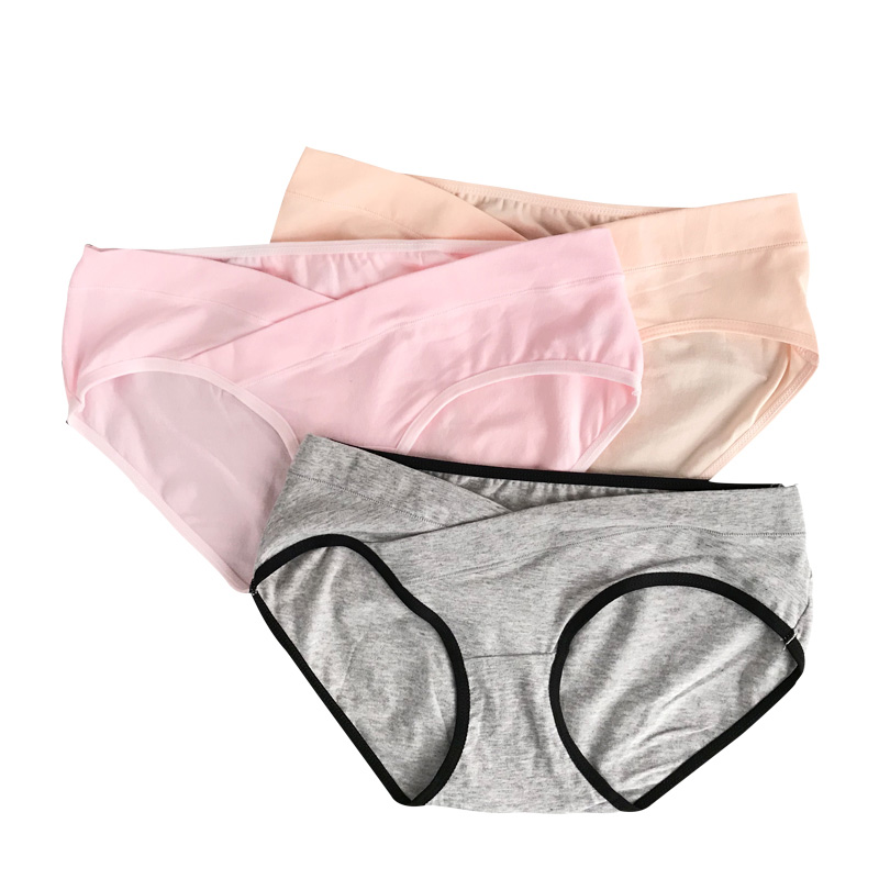 Lot De 3 Culottes Grossesse Taille Basse - Sous-vêtement Femme Enceinte ...