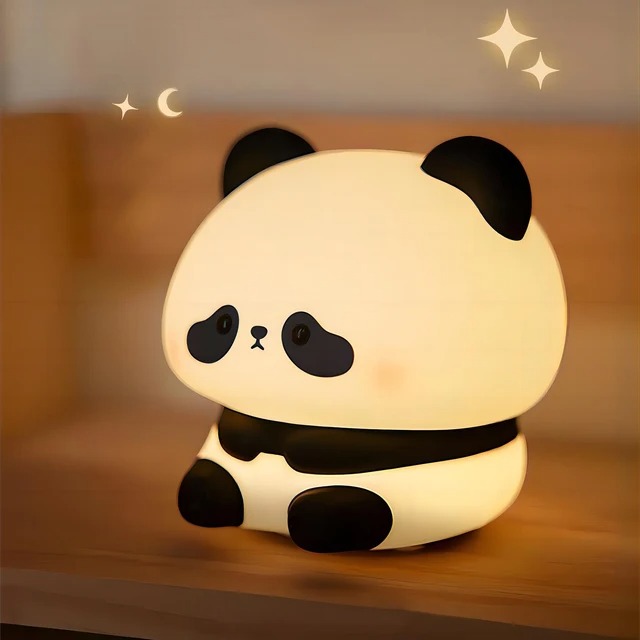 Lampe enfant 3D personnalisée - Maman et Bébé Panda