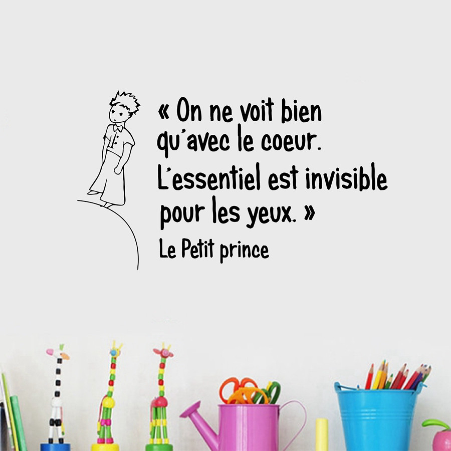Sticker mural citation chambre enfant - Le Petit Prince