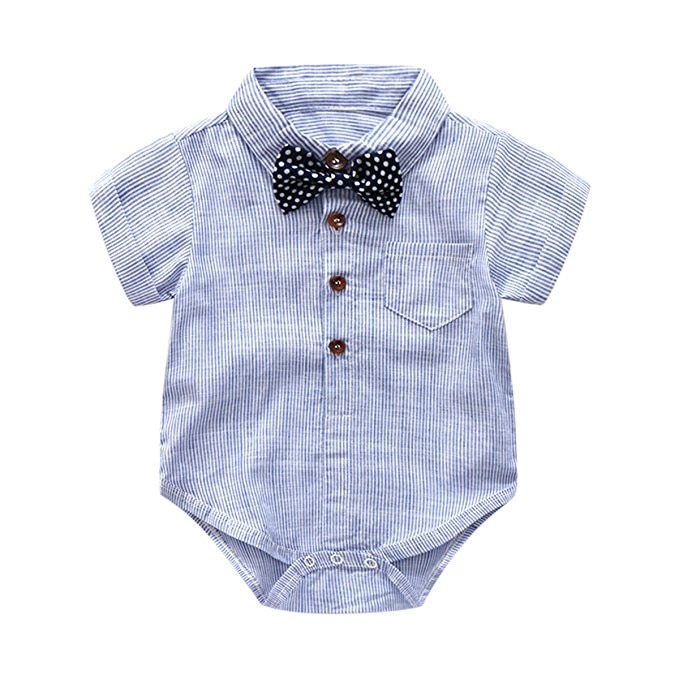 Generic ensemble bébé garçon chemise avec motif cartoon + short en cotton à  prix pas cher