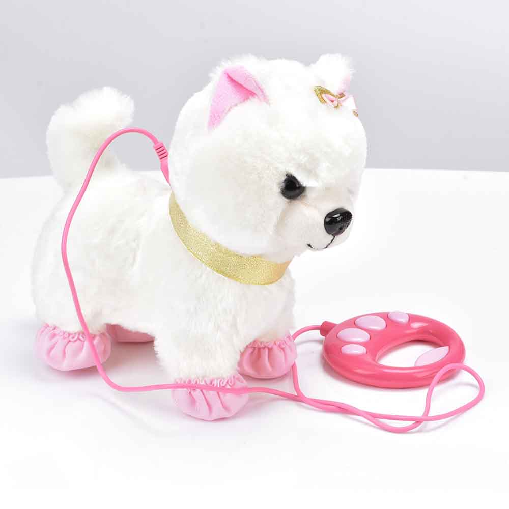 chien rose jouet