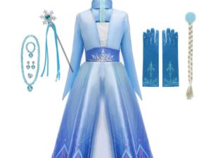 Costume Disney De La Reine Des Neiges 2 Pour Filles, Robe Blanche